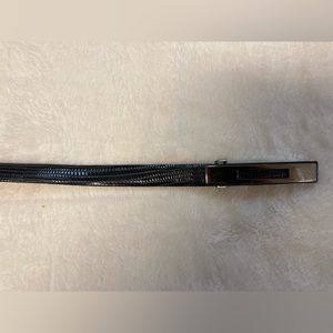 Juliana Collection. Black Belt with Silver Clasp. Size L. Excellent Condition.